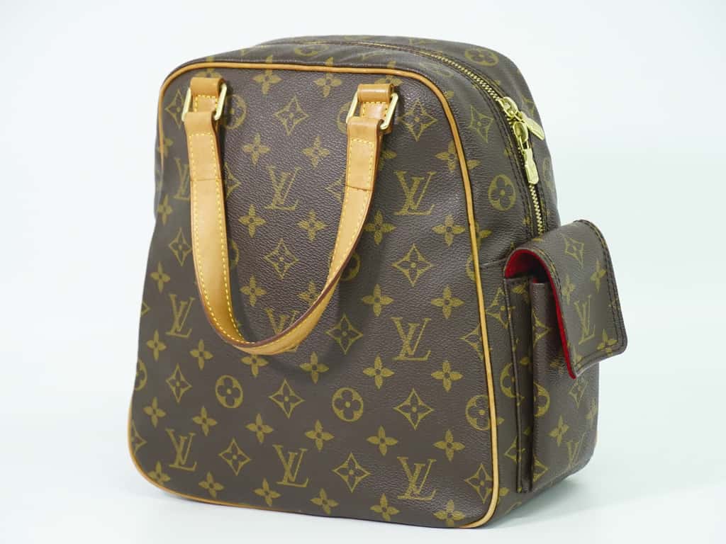 Louis Vuitton Excentri-Cite Handbag Brown Canvas Good condition - Back View