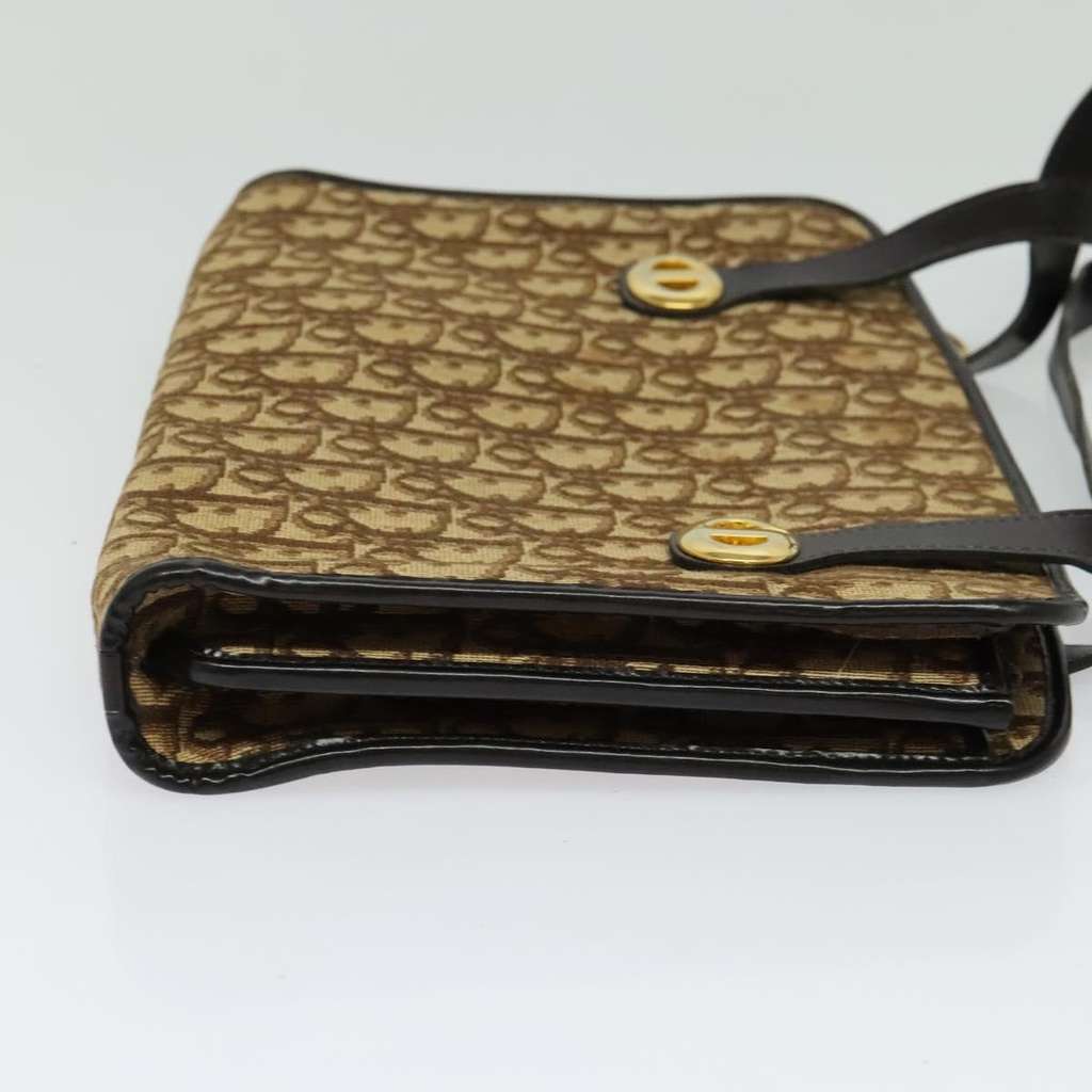 Christian Dior Vintage Trotter Handbag Brown Canvas Good condition - Model View