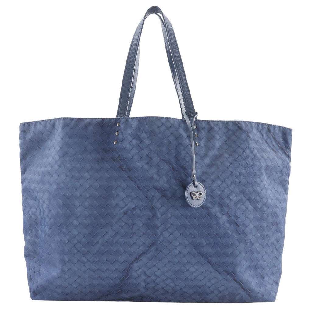 Bottega Veneta Intrecciolusion Tote Navy Good condition - Front View