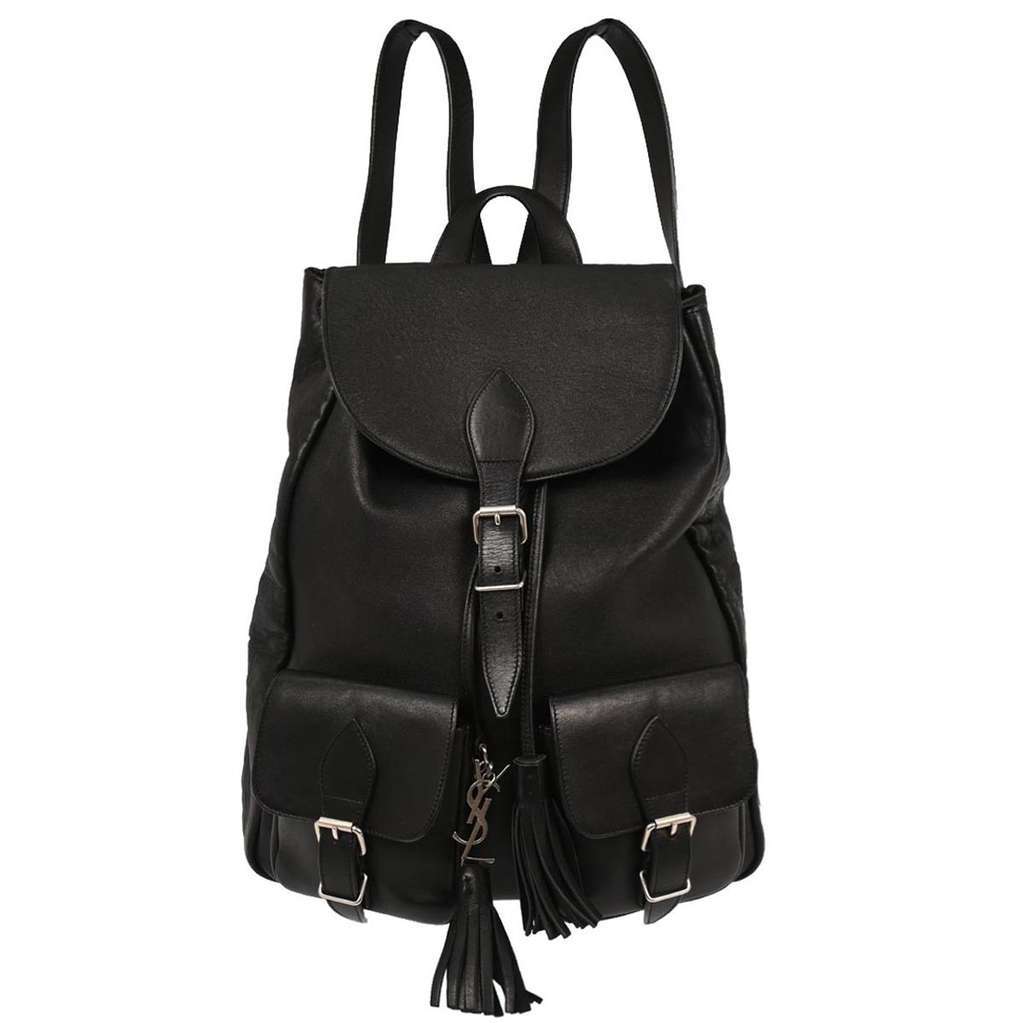 Saint Laurent Festival Backpack Black Leather Good condition - Front View