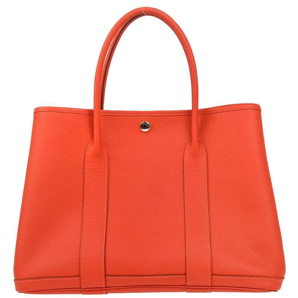 Hermès Garden Party Tote Red Leather Very good condition - Front View