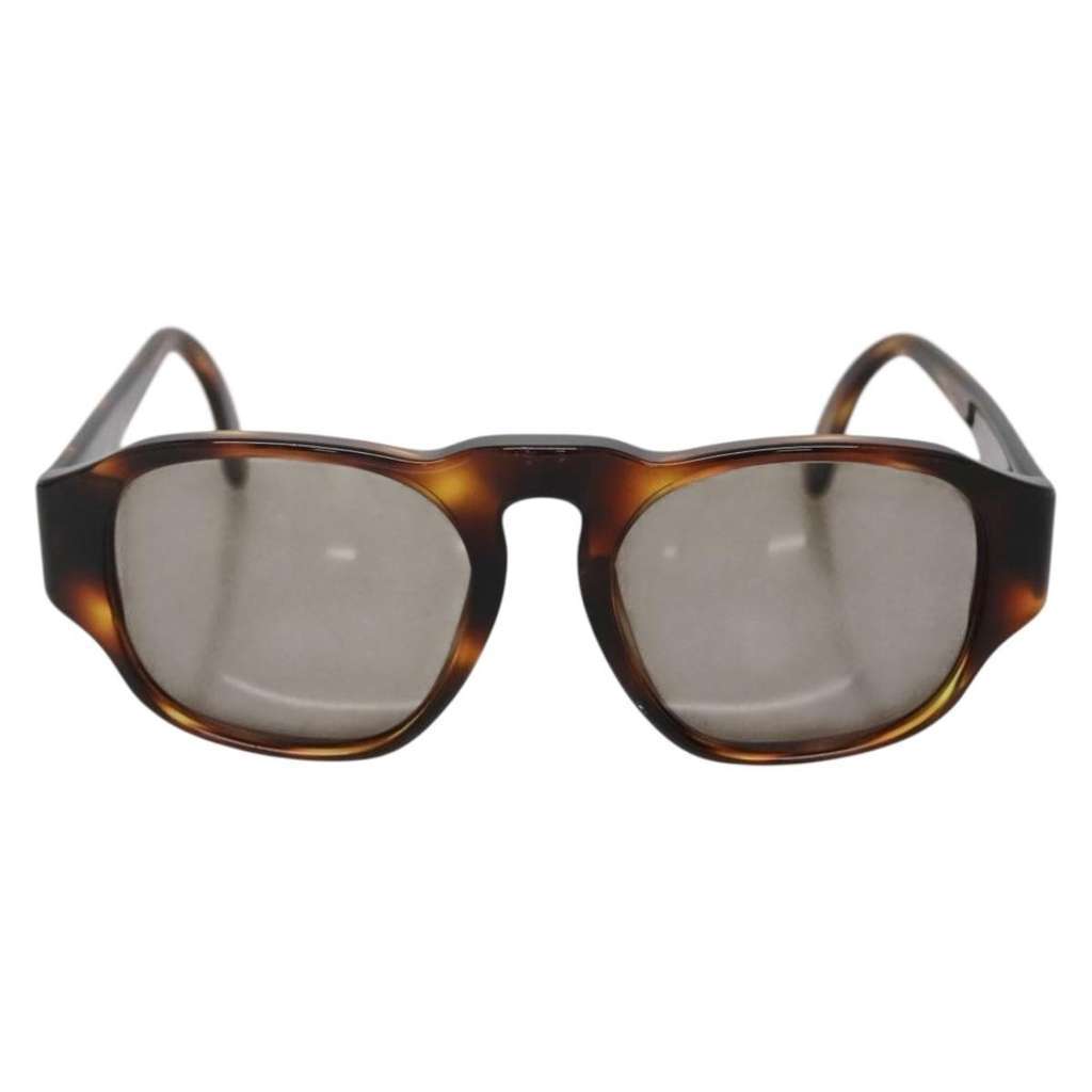 Chanel Logo CC Sunglasses Brown Plastic Good condition - Front View
