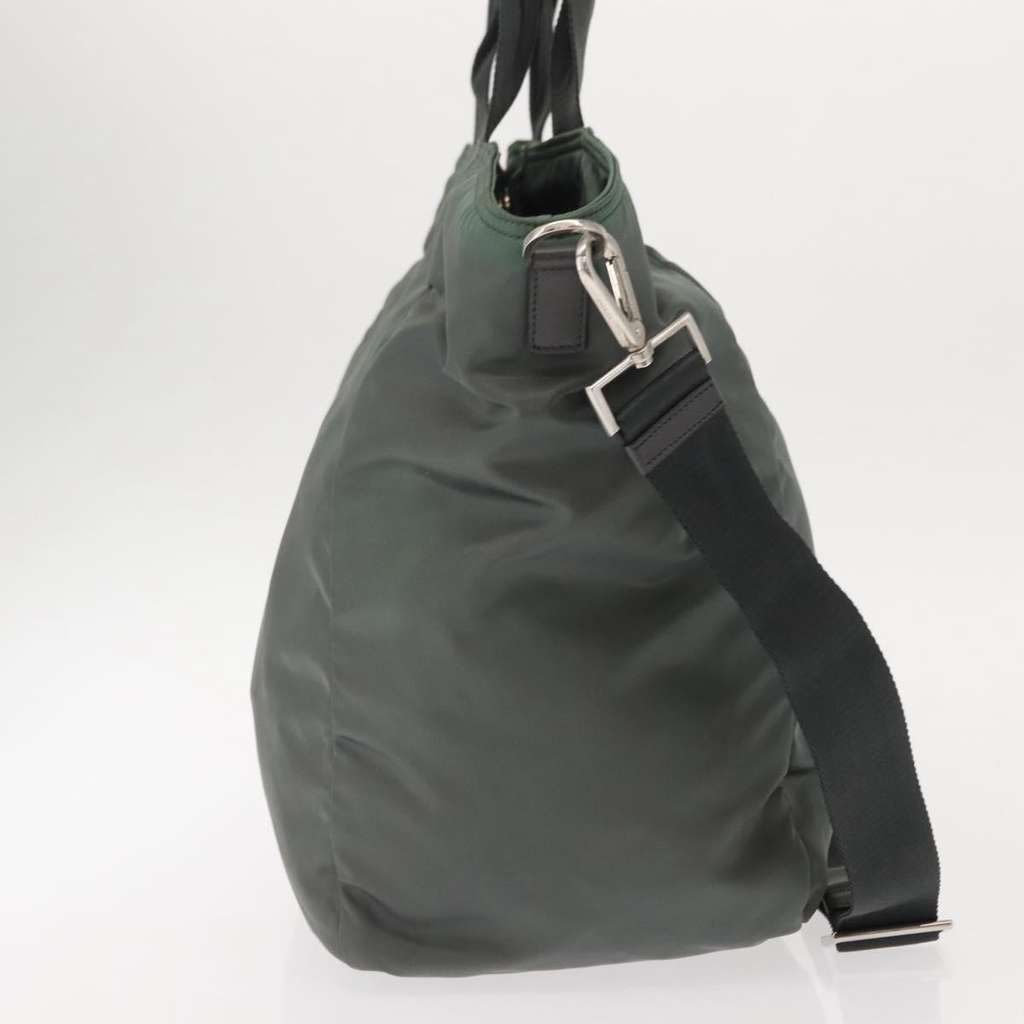 Prada Vela Convertible Tote Khaki Good condition - Model View