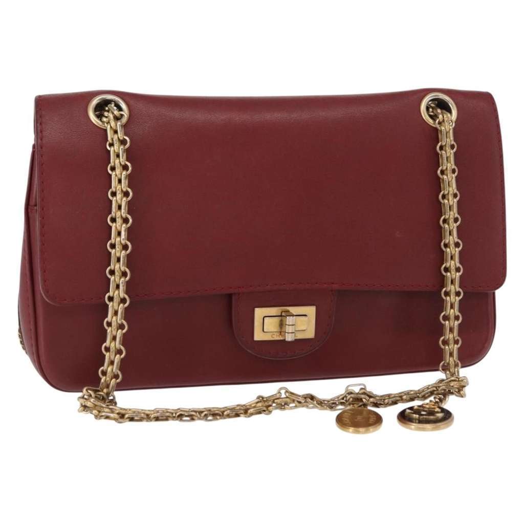 Chanel Nude Reissue 2.55 Flap Bag Red Leather Good condition - Front View