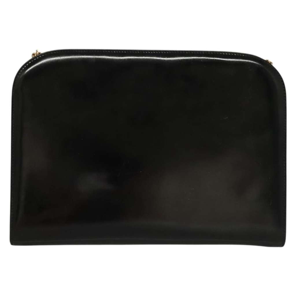 Salvatore Ferragamo Gancini Shoulder Bag Black Good condition - Back View