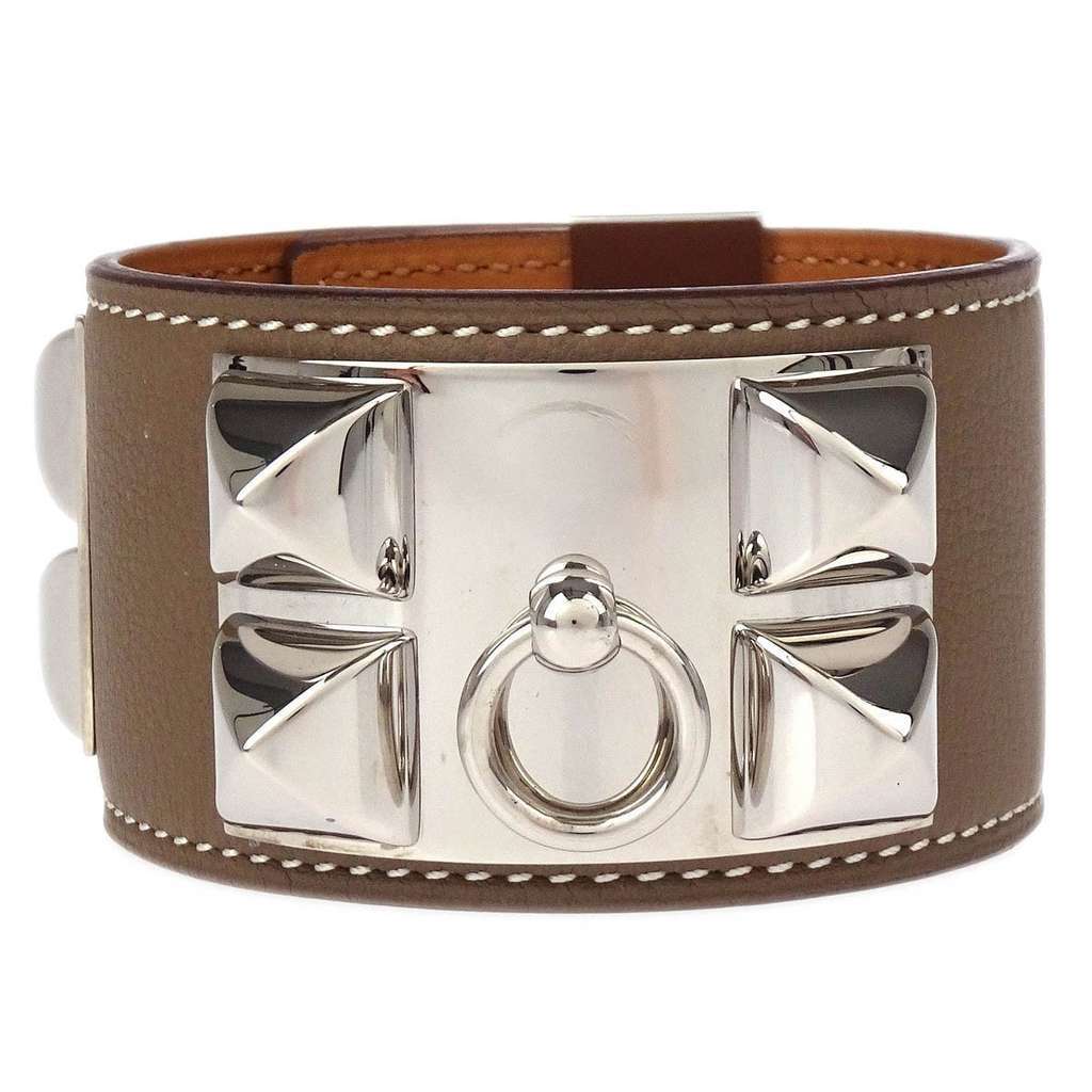 Hermès Collier de Chien Bracelet MultiColor Leather Good condition - Front View