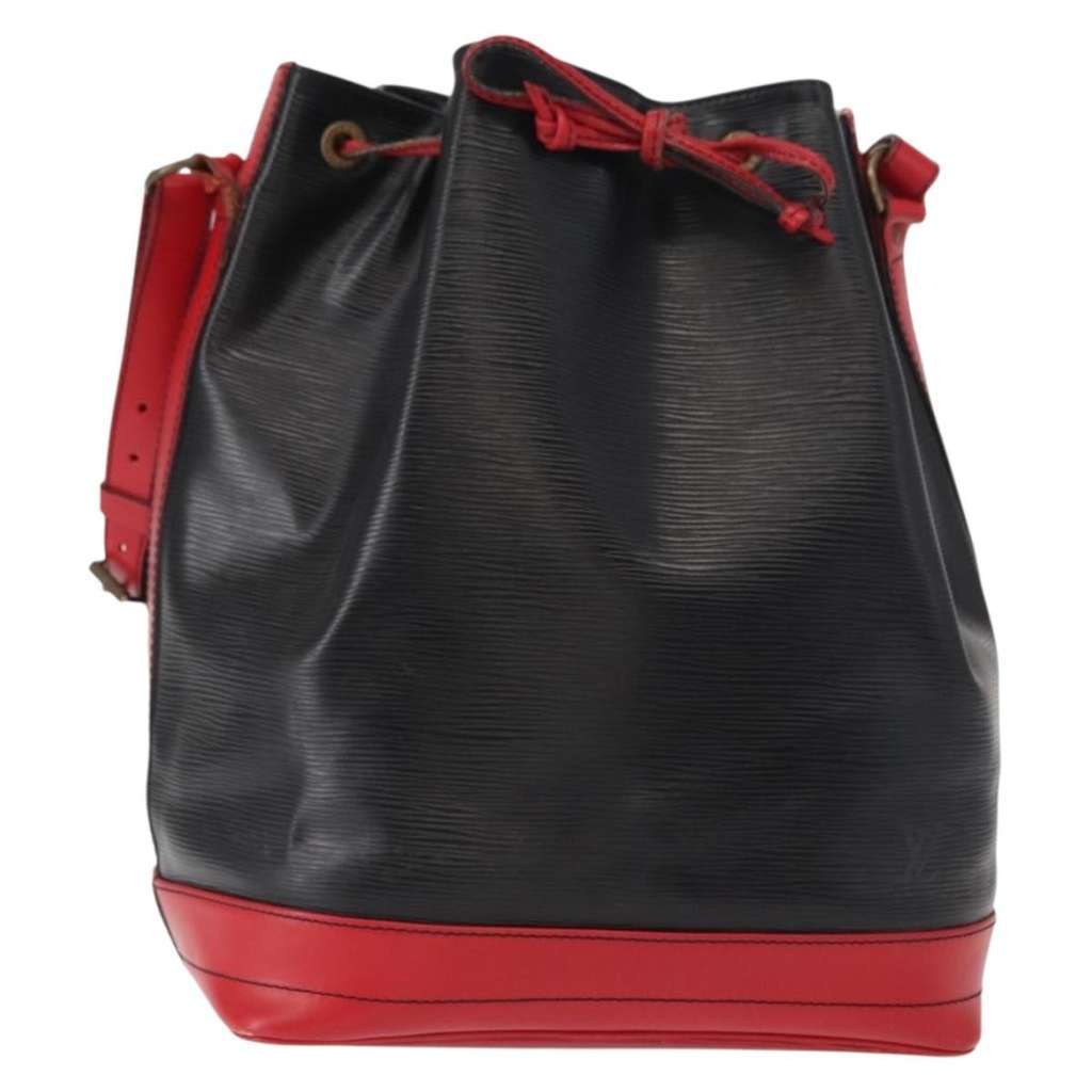 Louis Vuitton Bicolor Noe Handbag Black Leather Good condition - Front View