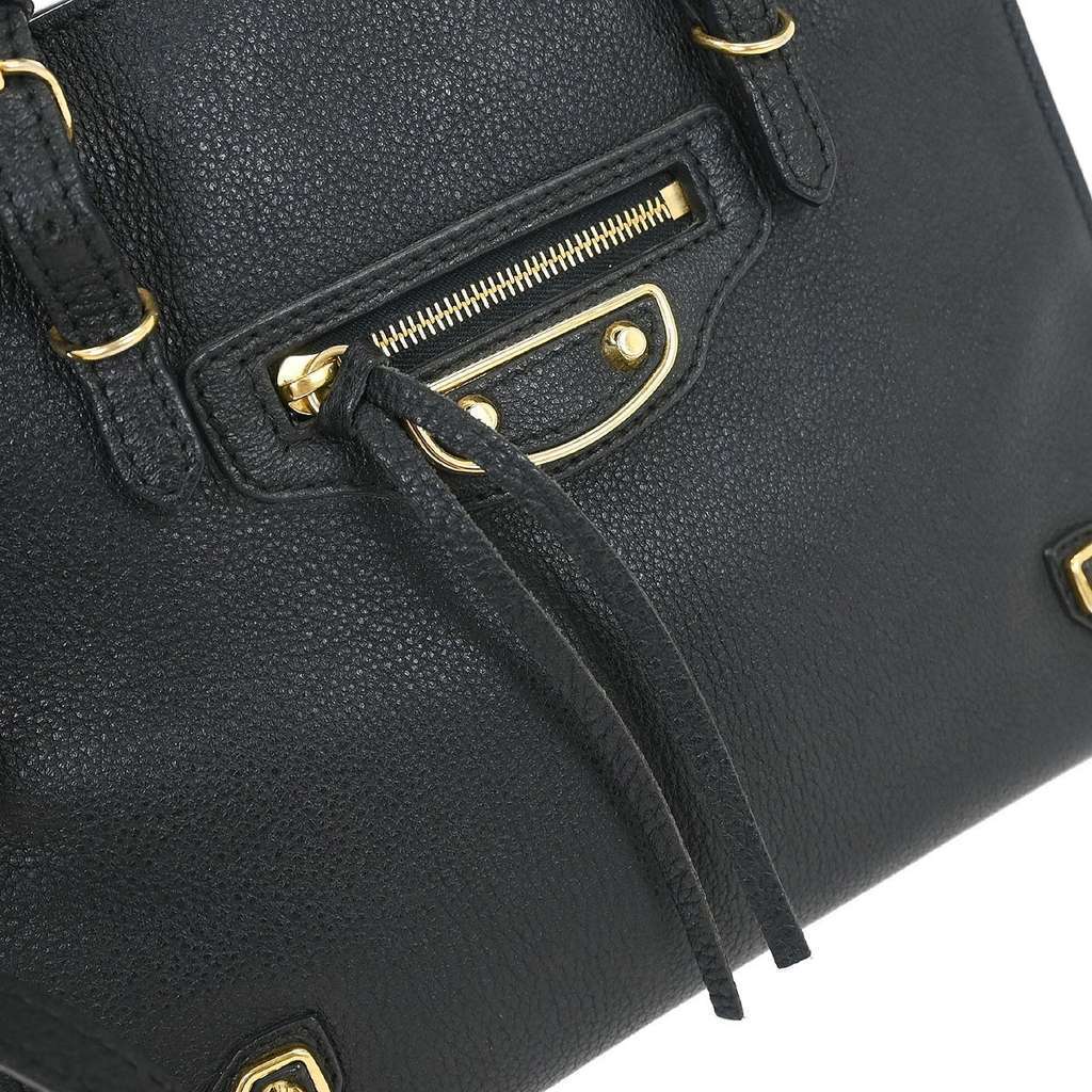 Balenciaga Papier A4 Classic Metallic Edge Bag Black Leather Good condition - Box View