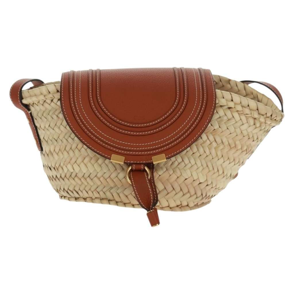 Chloe Marcie Basket Bag Beige Good condition - Front View