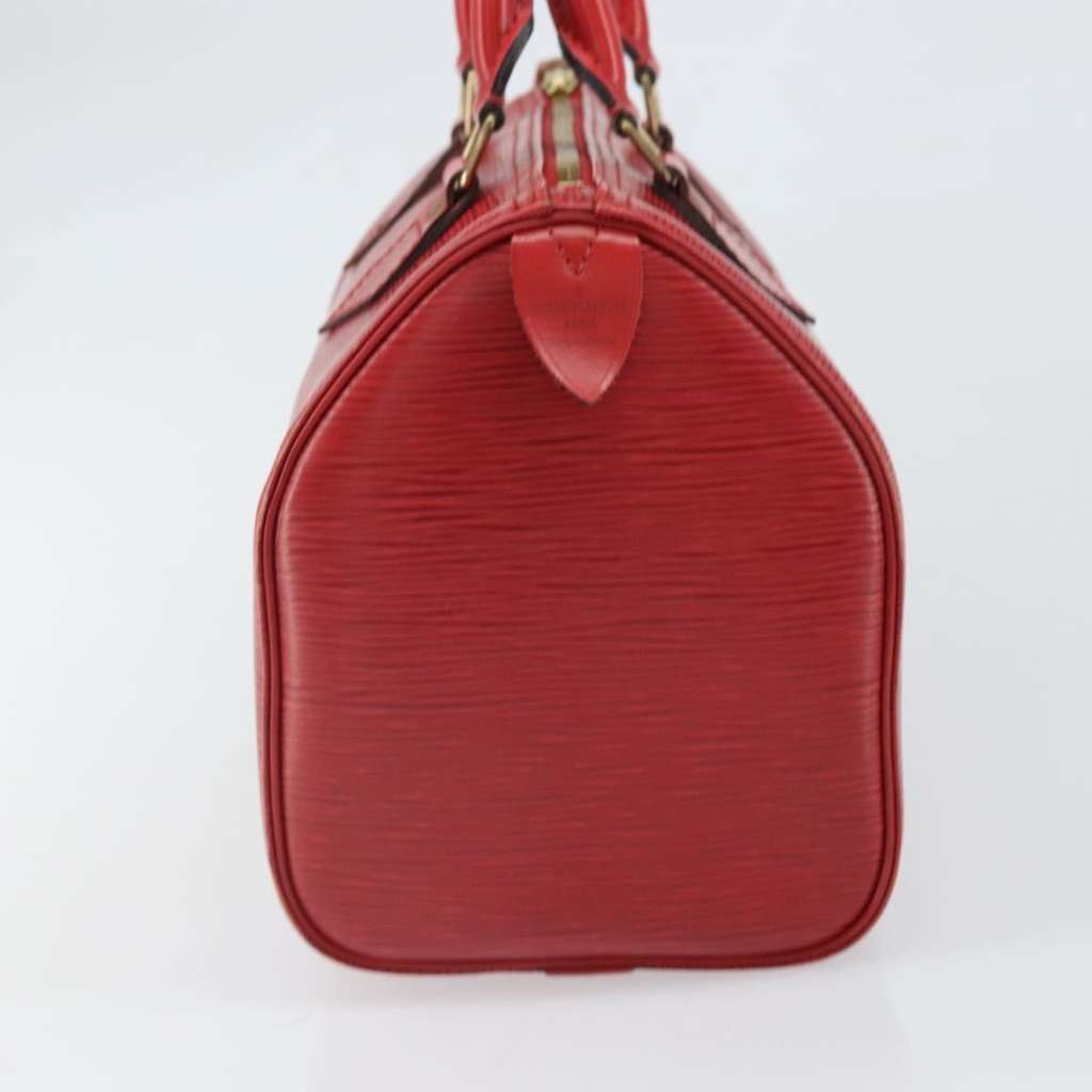 Louis Vuitton Speedy Handbag Red Leather Fair condition - Inside View