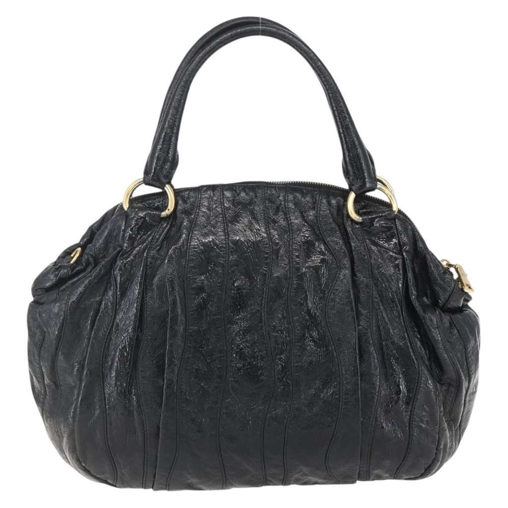 Prada Waves Hobo Black Leather Good condition - Back View