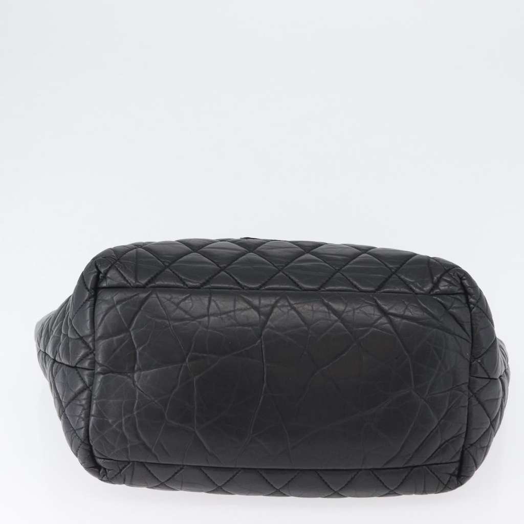 Chanel Coco Cocoon Reversible Tote Black Leather Good condition - Box View