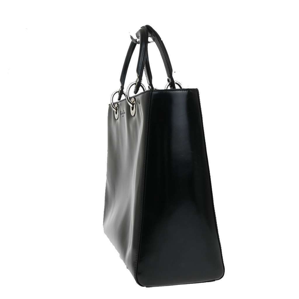 Christian Dior Vintage Lady Dior Patent Black Good condition - Inside View