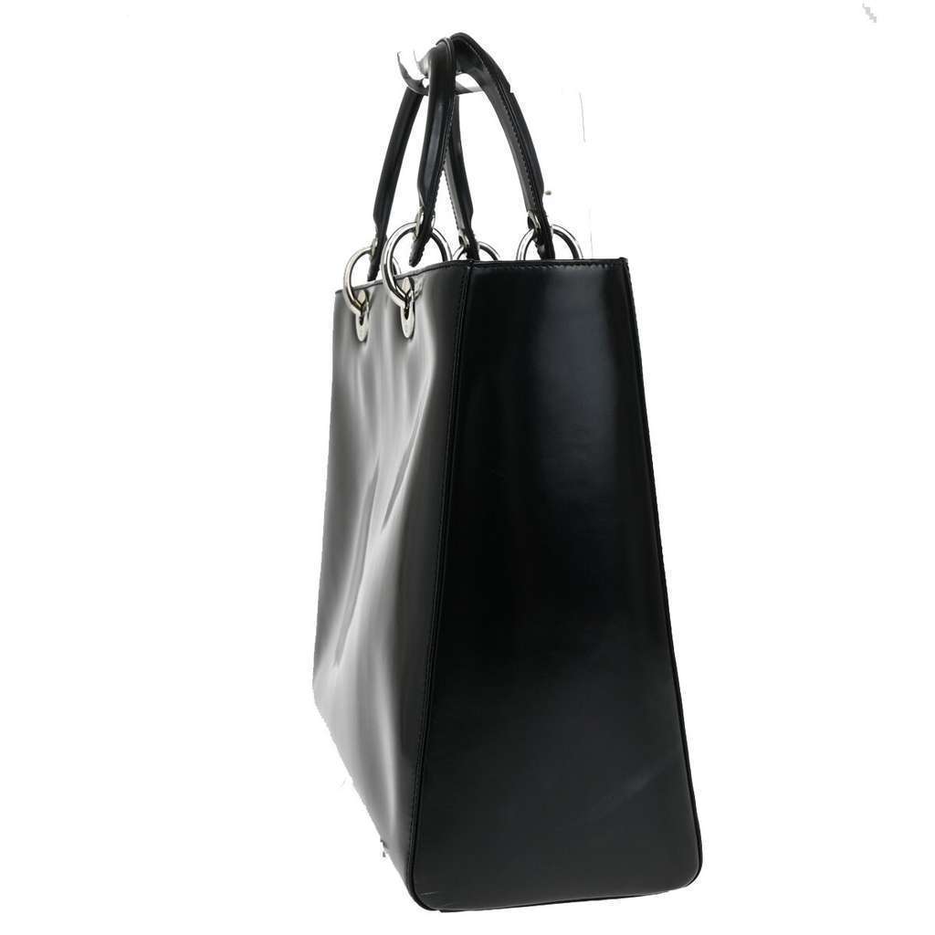Christian Dior Vintage Lady Dior Patent Black Good condition - Model View