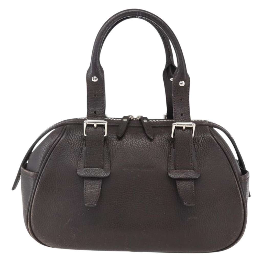 Burberry Vintage Handbag Brown Leather Fair condition - Front View