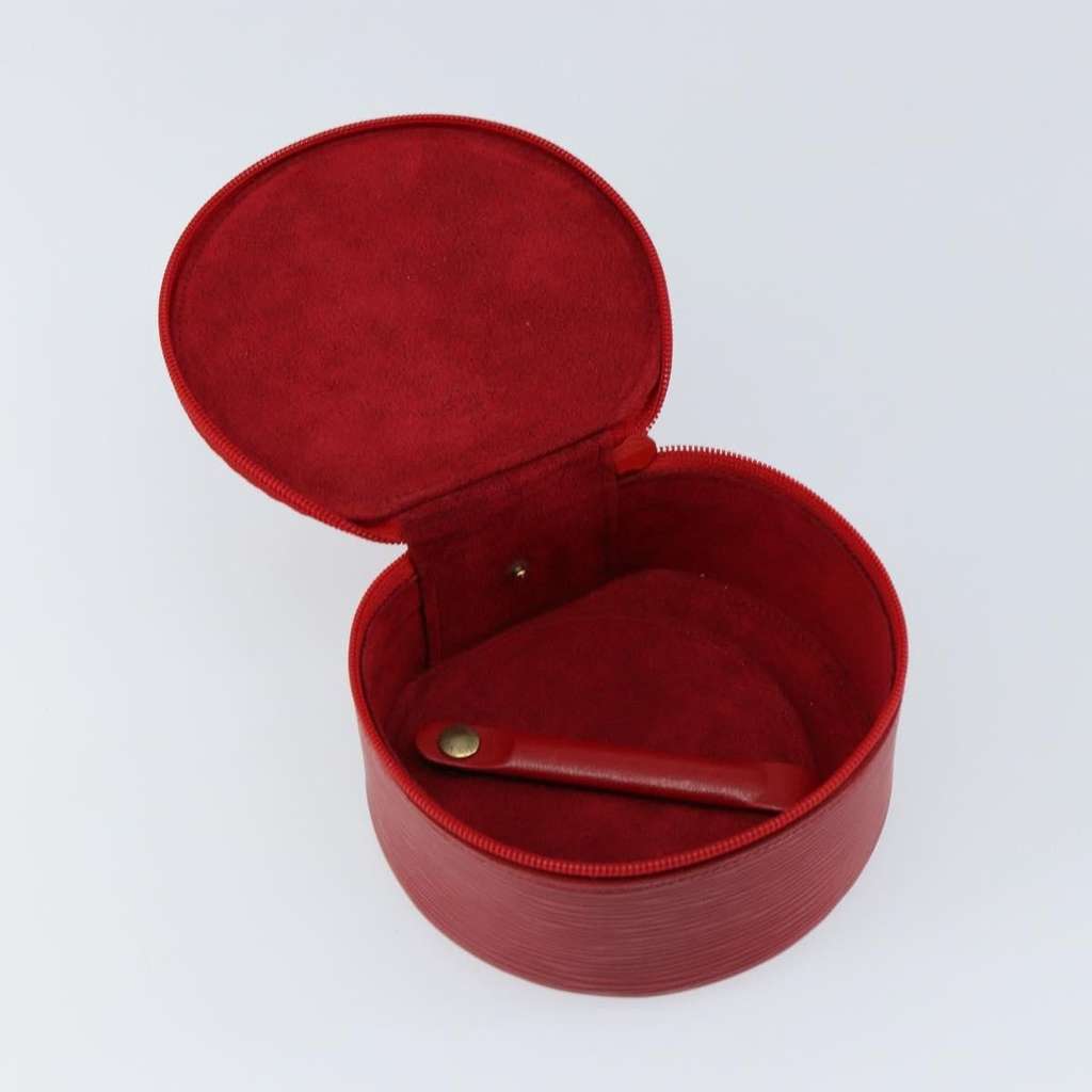 Louis Vuitton Ecrin Bijoux Pouch Red Leather Good condition - Box View