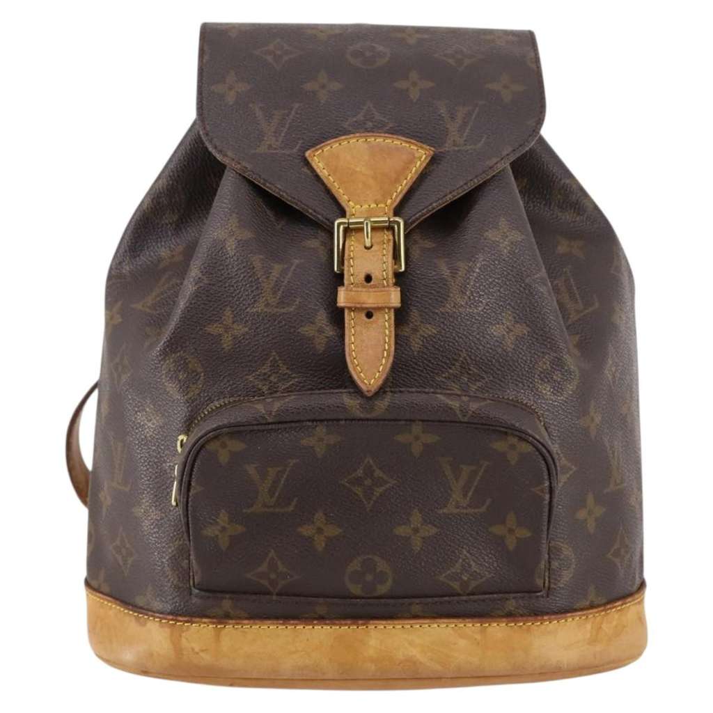 Louis Vuitton Vintage Montsouris Backpack Brown Canvas Fair condition - Front View