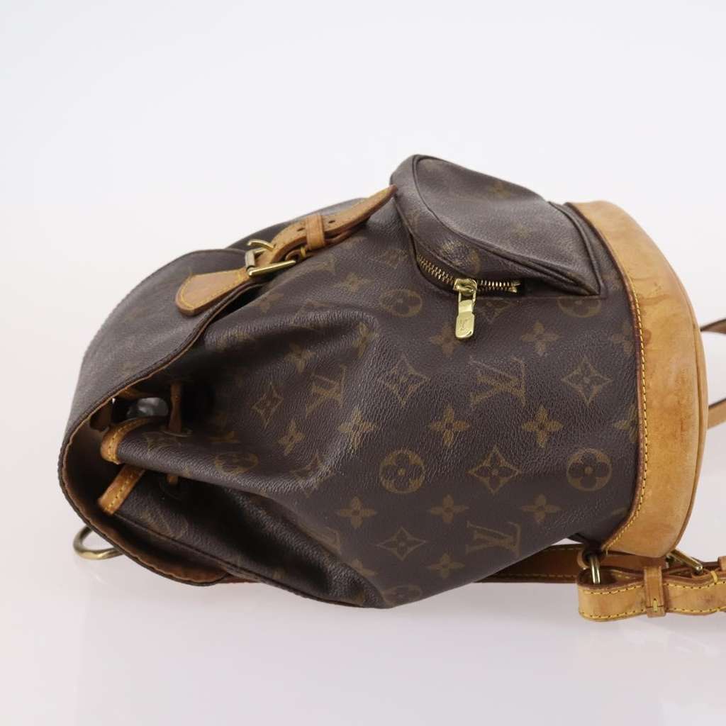Louis Vuitton Vintage Montsouris Backpack Brown Canvas Fair condition - Model View