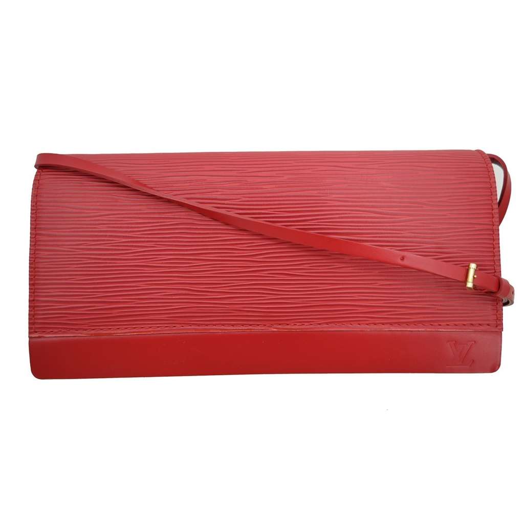 Louis Vuitton Honfleur Handbag Red Leather Good condition - Front View