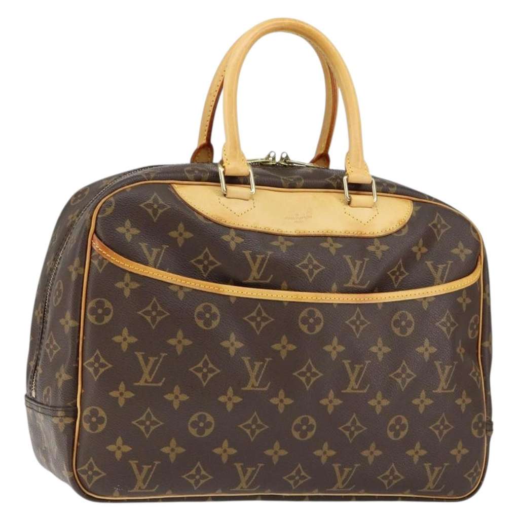 Louis Vuitton Deauville Handbag Brown Canvas Good condition - Front View