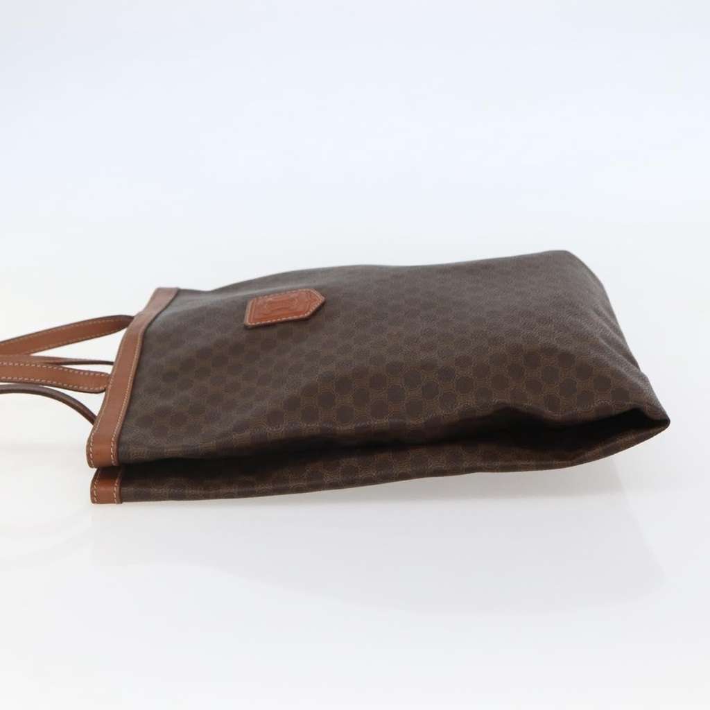 Celine Vintage Macadam Tote bag Brown Canvas Good condition - Inside View