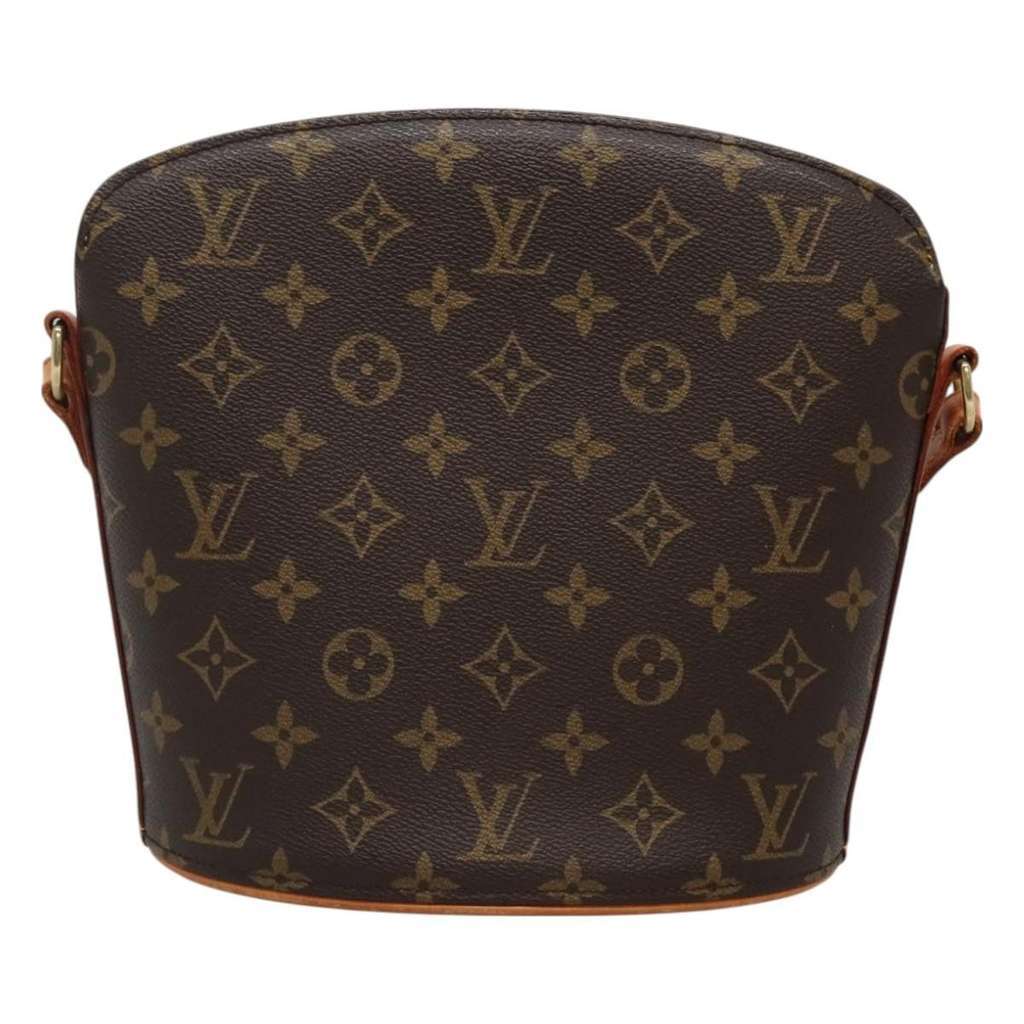 Louis Vuitton Drouot Handbag Brown Canvas Good condition - Front View