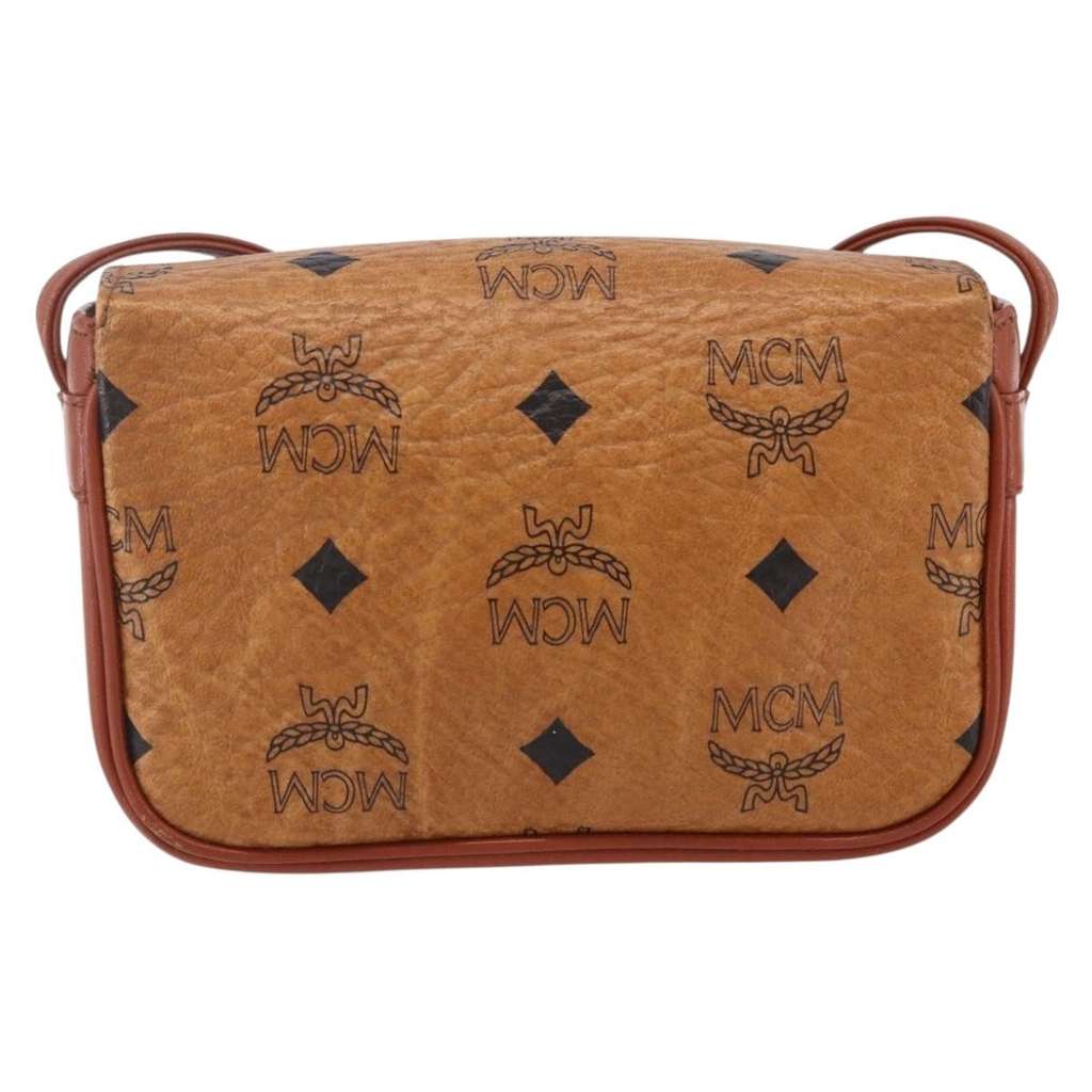 Mcm Visetos Shoulder bag Brown Canvas Good condition - Back View