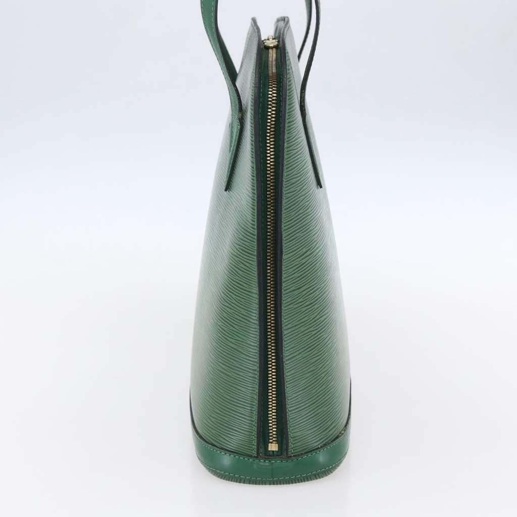 Louis Vuitton Lussac Handbag Green Leather Good condition - Inside View