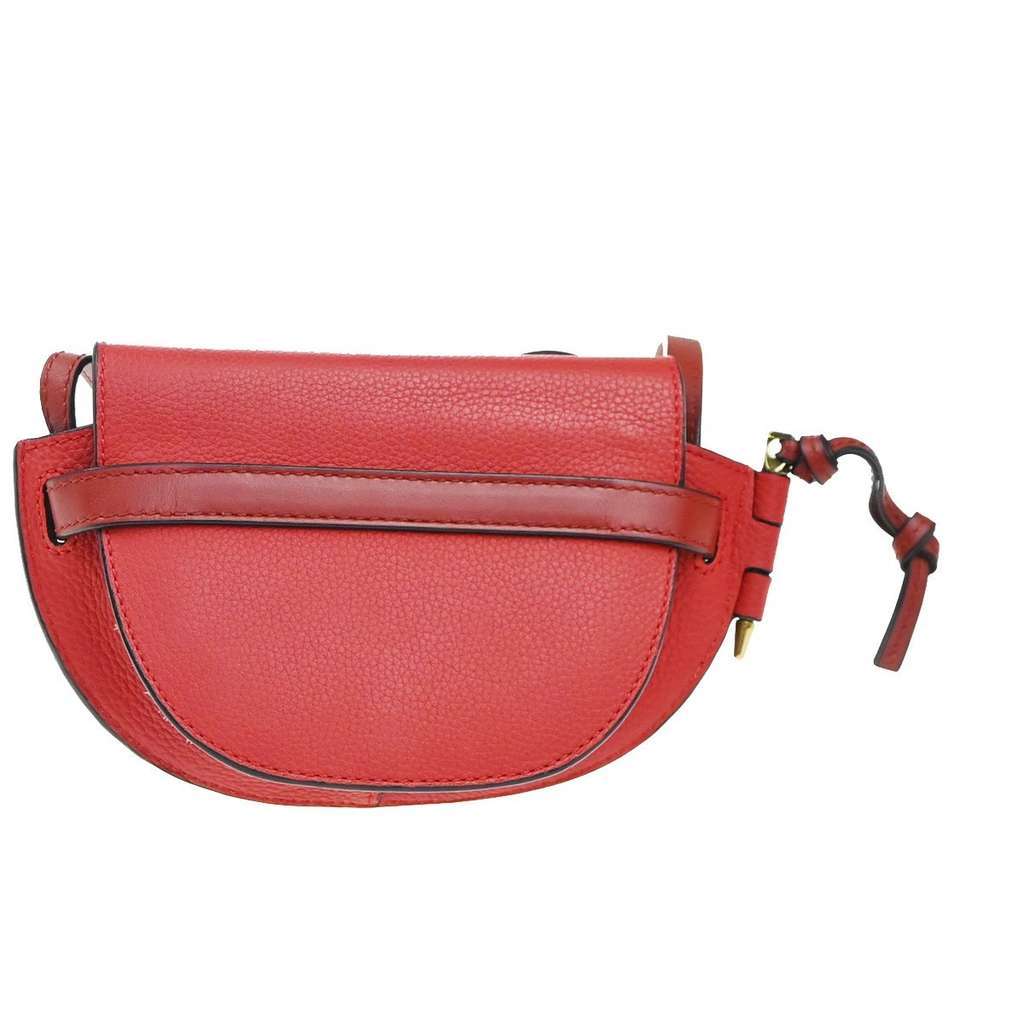 Loewe Gate Shoulder Bag Red Leather Good condition - Back View