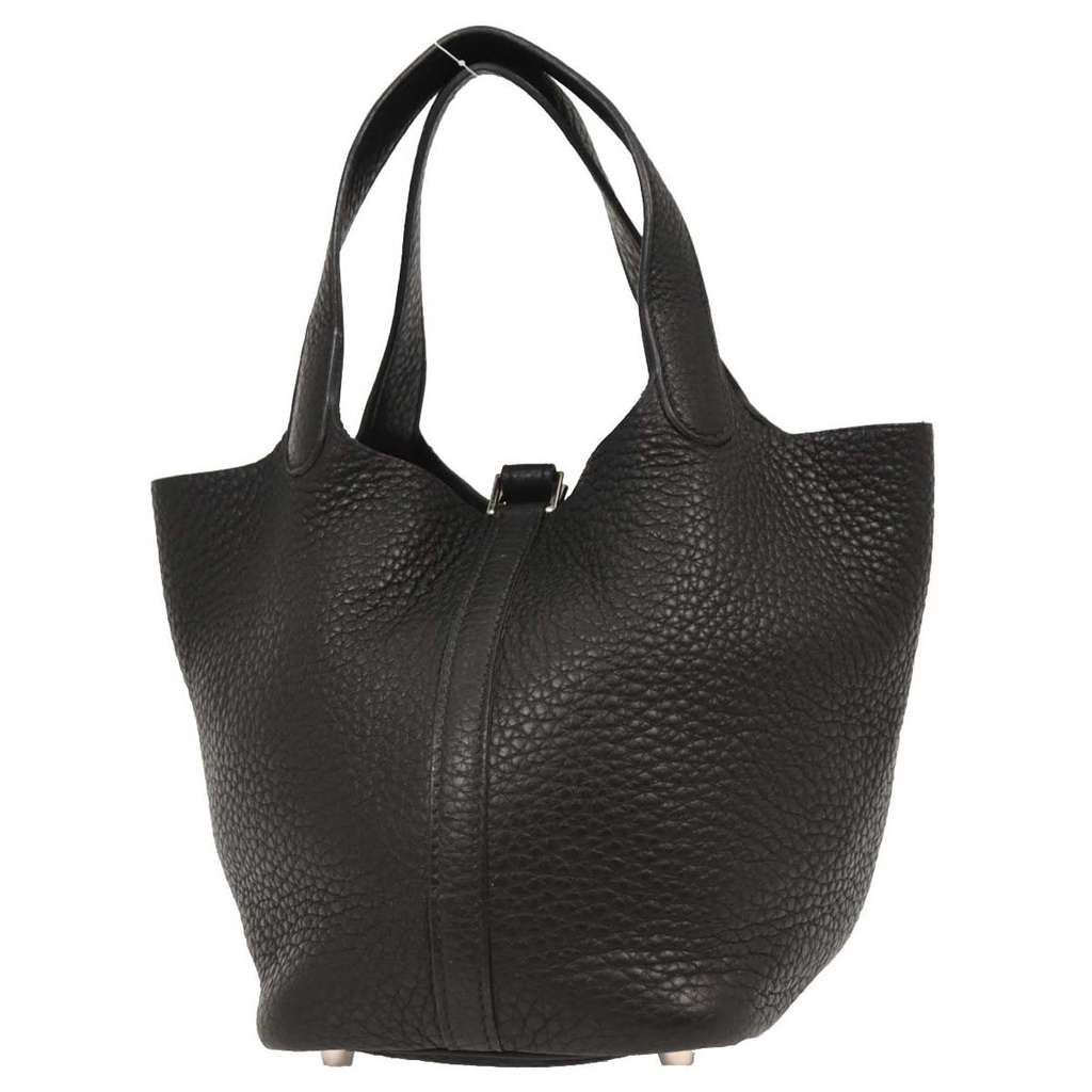 Hermès Picotin Lock Bag Black Leather Good condition - Back View