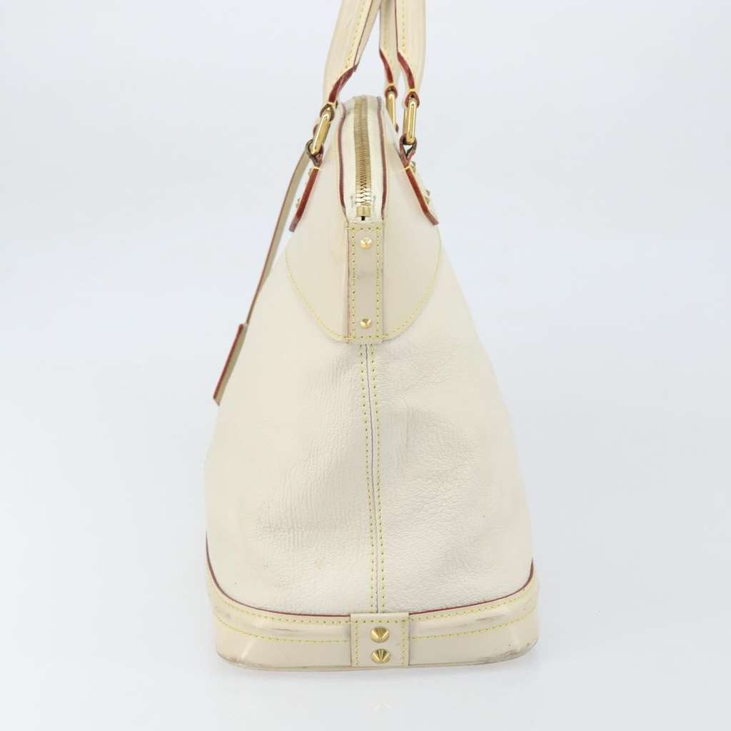 Louis Vuitton Suhali Lockit Handbag White Leather Fair condition - Model View