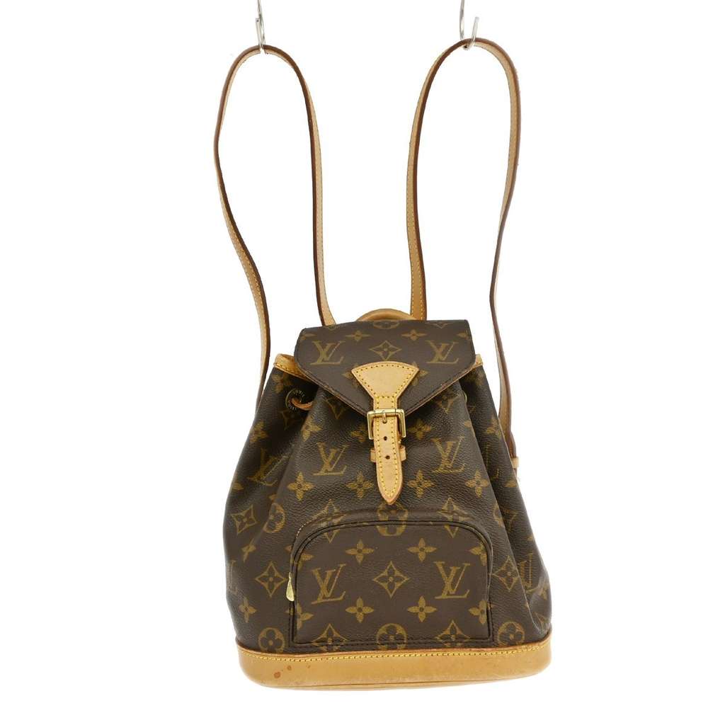 Louis Vuitton Montsouris Backpack Brown Canvas Good condition - Front View