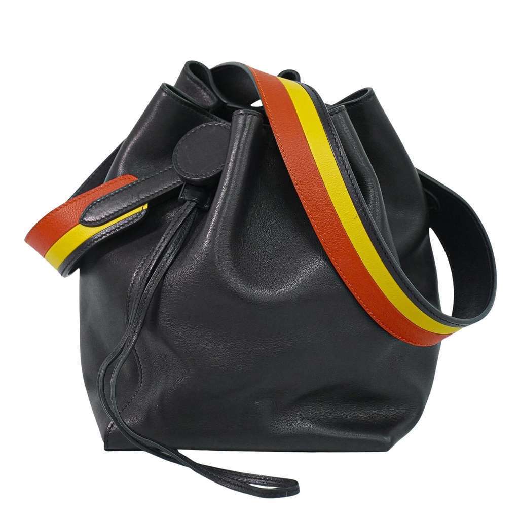 Hermès Licol Bag Black Leather Good condition - Front View