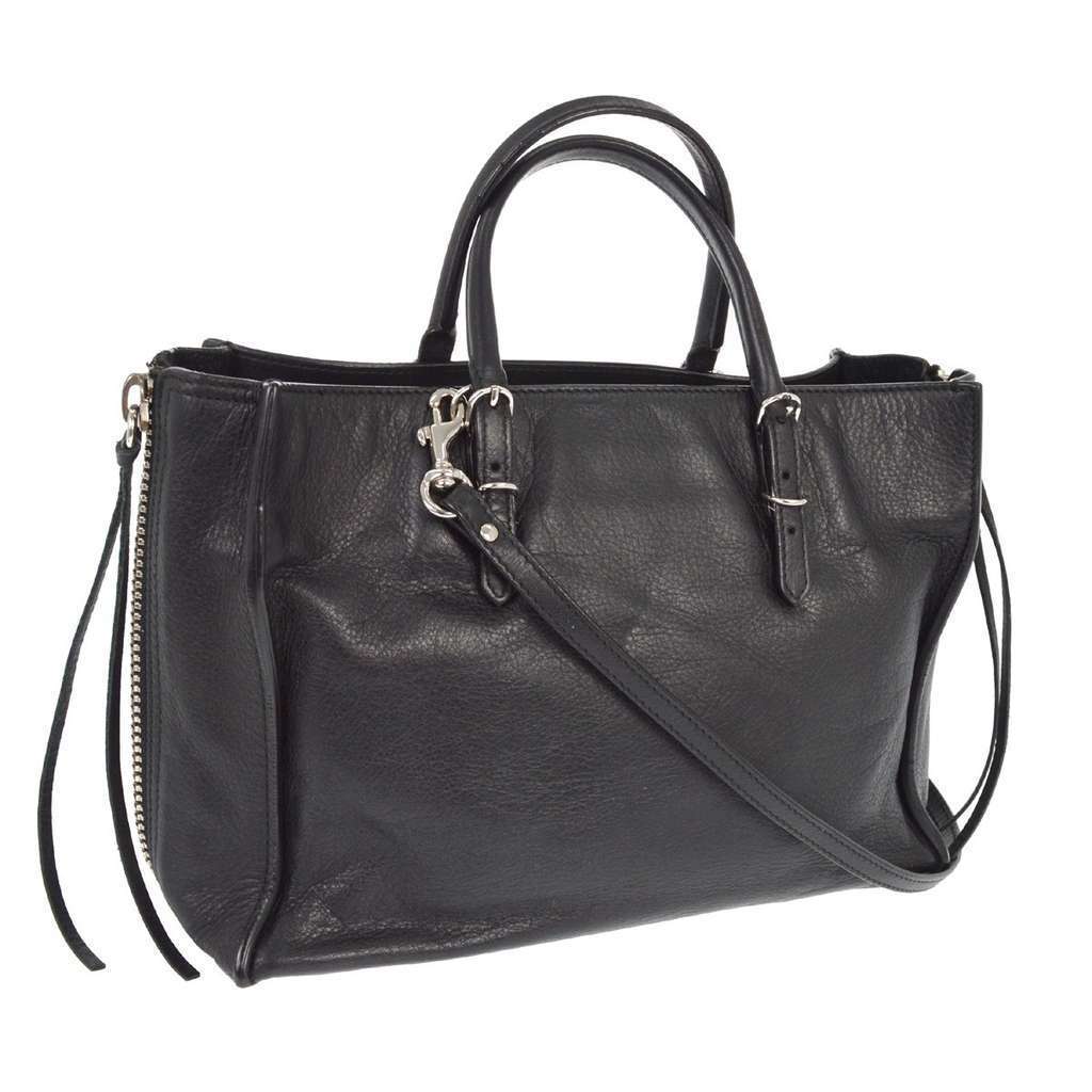 Balenciaga Papier A4 Zip Around Classic Studs Bag Black Leather Good condition - Back View
