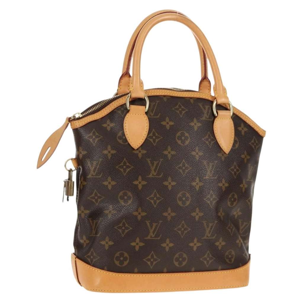 Louis Vuitton Lockit Handbag Brown Canvas Good condition - Front View
