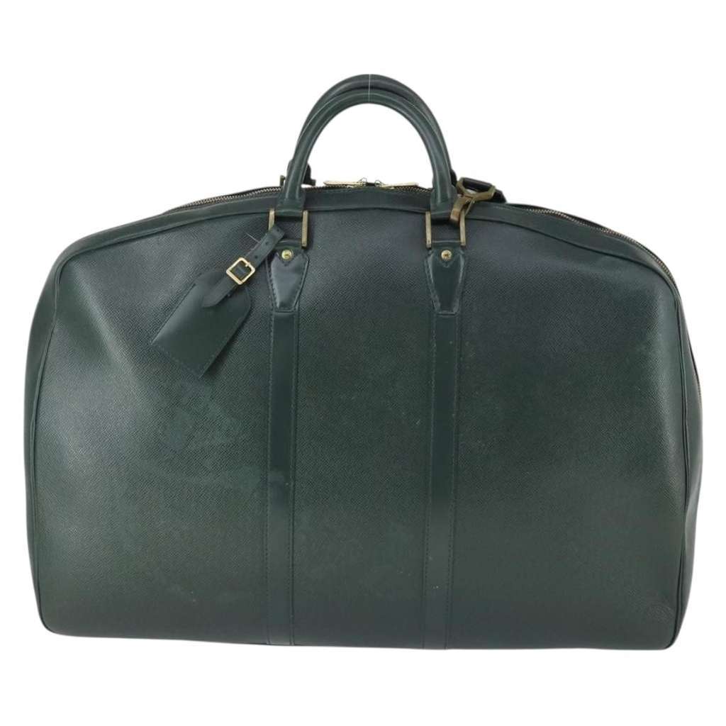 Louis Vuitton Helanga Bag Green Leather Fair condition - Front View