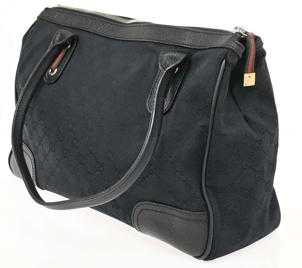Gucci Princy Tote Black Canvas Good condition - Model View