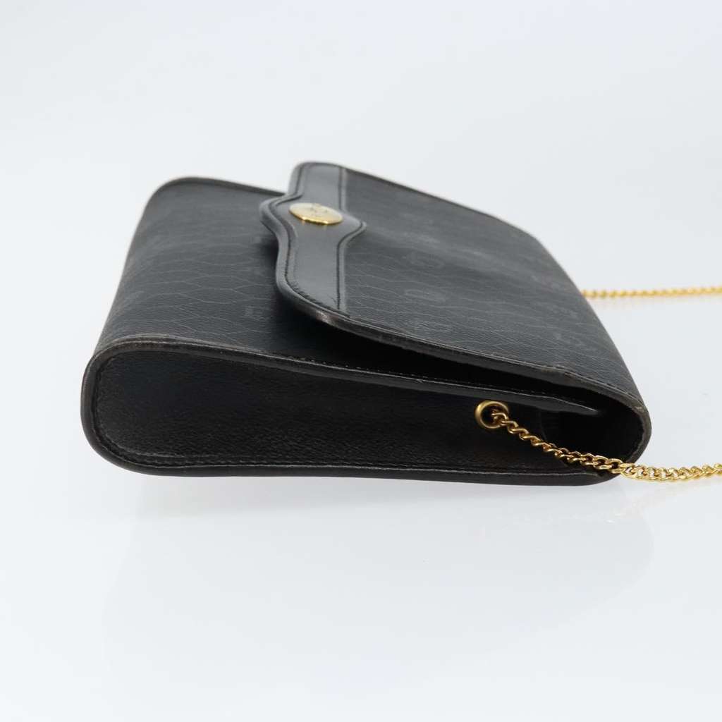 Christian Dior Vintage Honeycomb Flap Crossbody Bag Black Canvas Good condition - Inside View