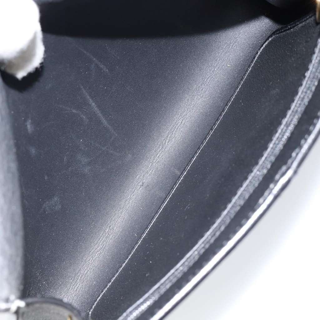 Christian Dior Vintage Honeycomb Flap Crossbody Bag Black Canvas Good condition - Box View