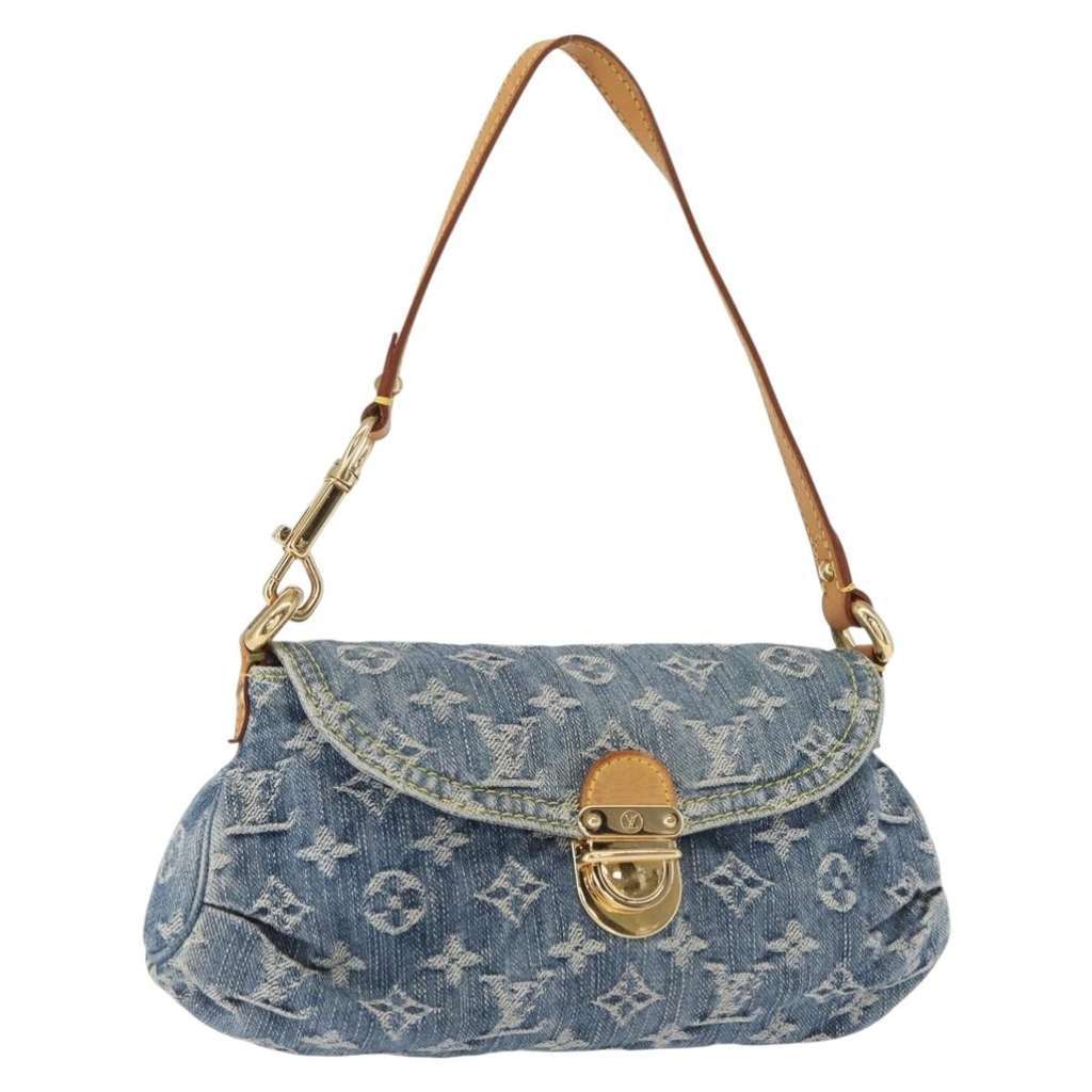 Louis Vuitton Pleaty Handbag Blue Good condition - Front View