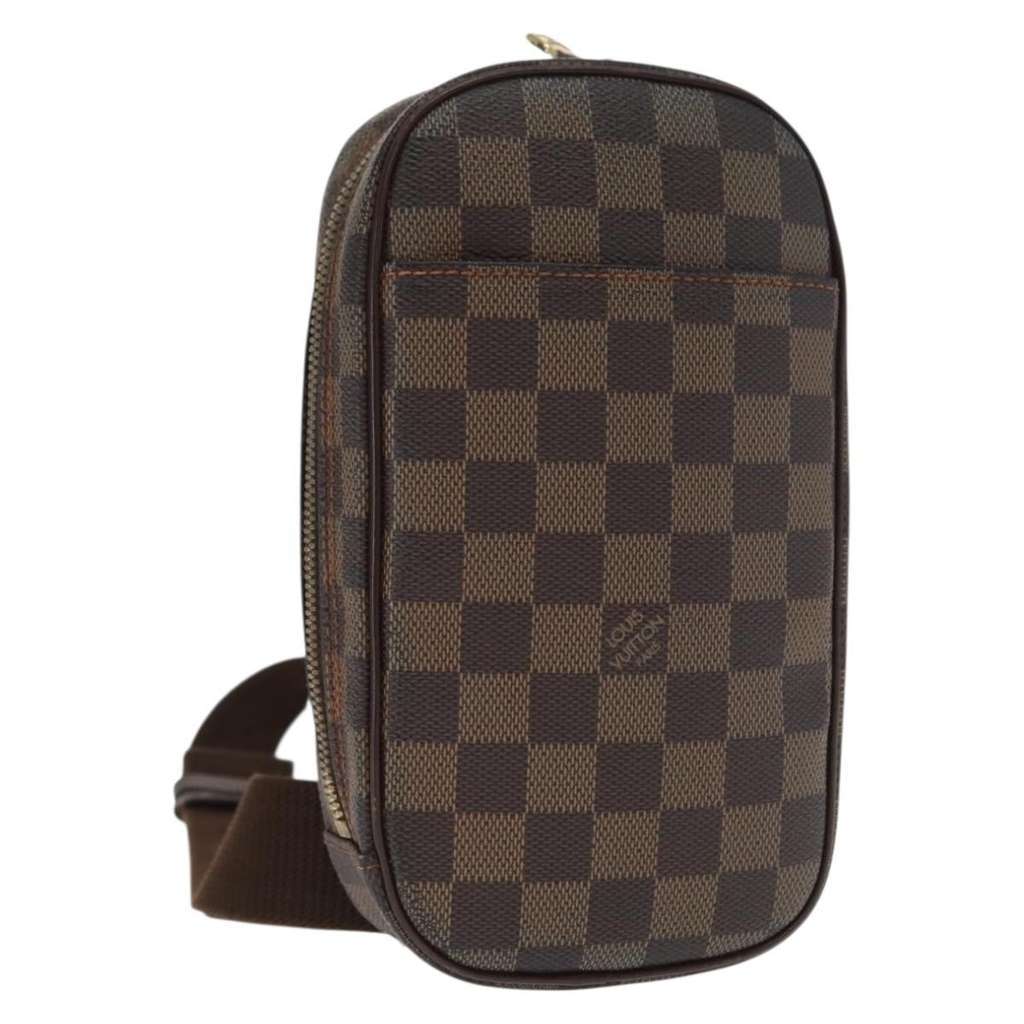 Louis Vuitton Pochette Gange Brown Canvas Good condition - Front View