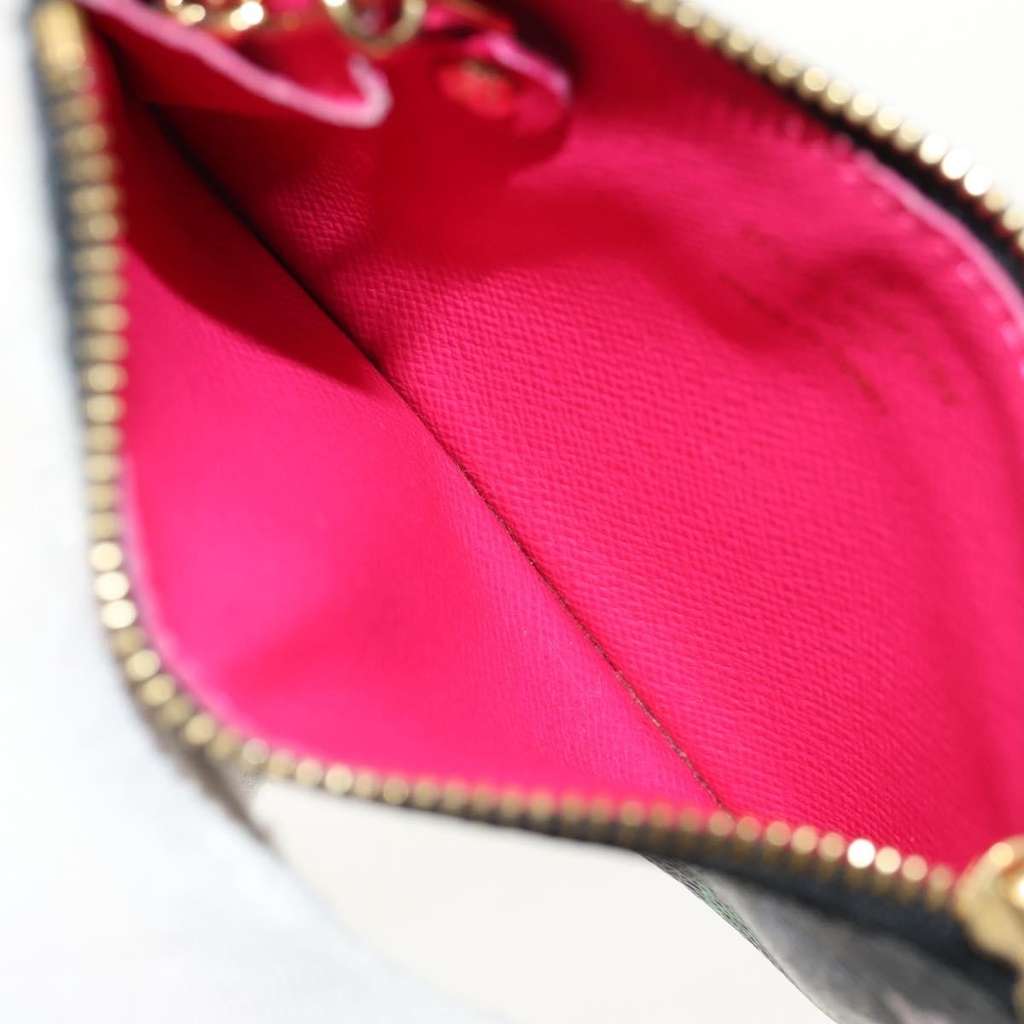 Louis Vuitton Pochette clés NM Black Canvas Good condition - Box View