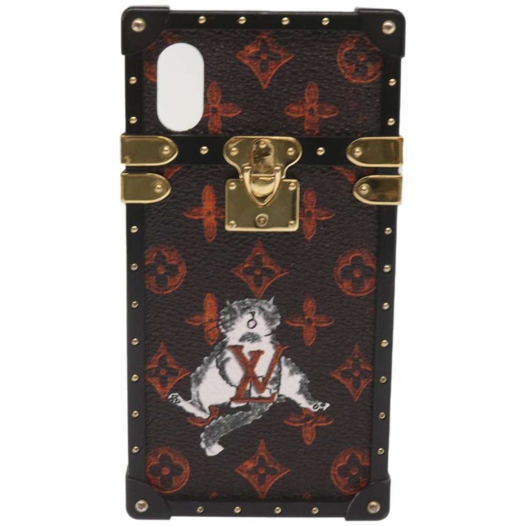 Louis Vuitton Phone case Black Metal Good condition - Front View