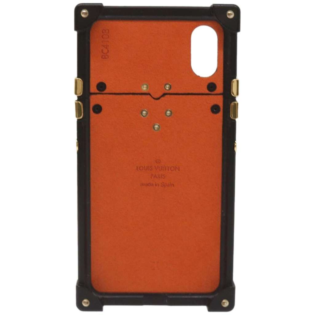 Louis Vuitton Phone case Black Metal Good condition - Back View