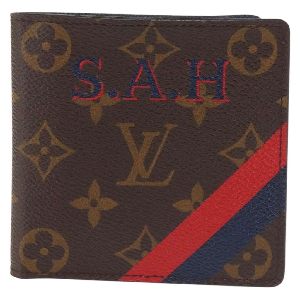 Louis Vuitton Marco Wallet NM Brown Canvas Very good condition - Front View