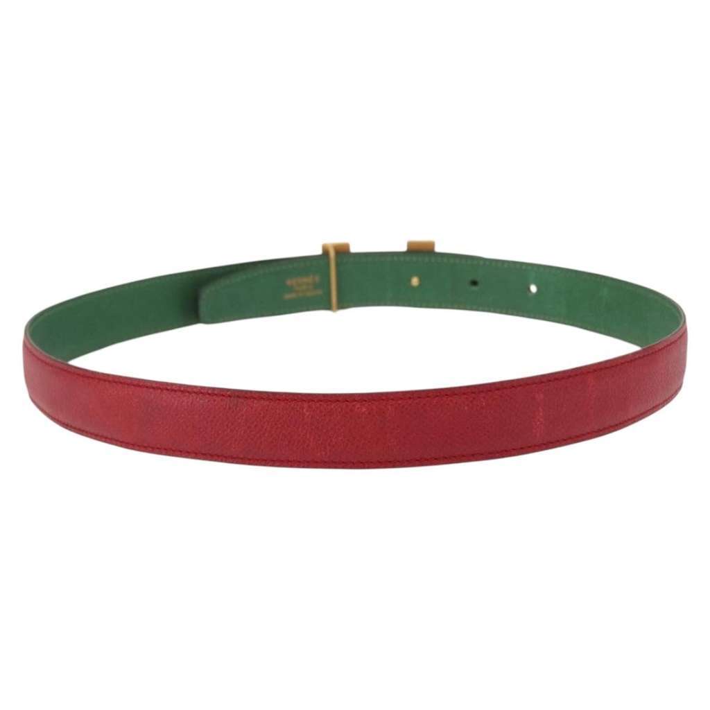 Hermès Constance Belt Red Leather Good condition - Back View