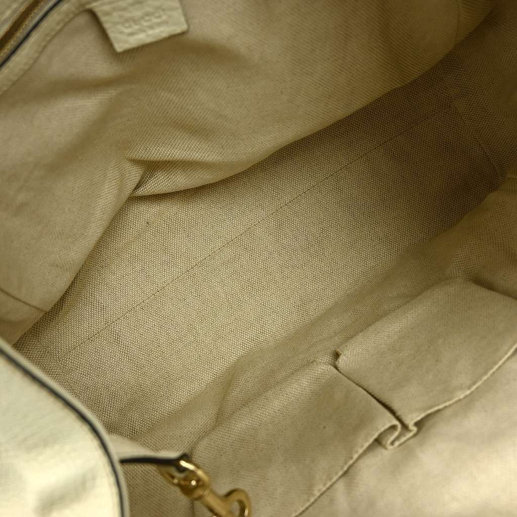 Gucci Soho Shoulder Bag Beige Leather Good condition - Inside View