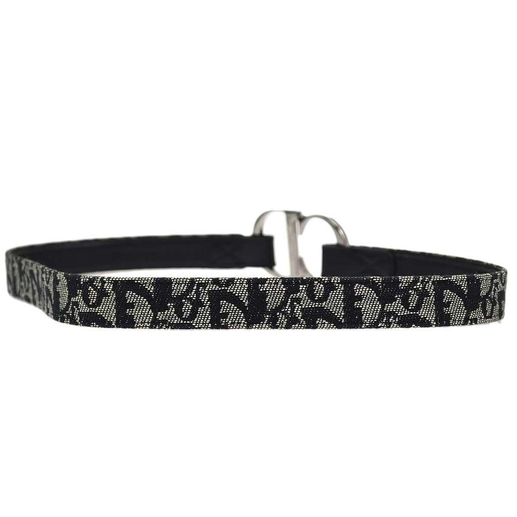 Christian Dior Vintage belt Black Canvas Good condition - Back View