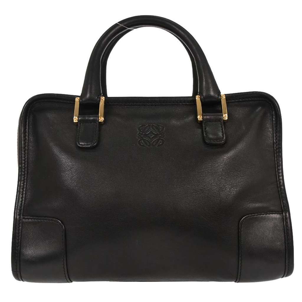 Loewe Amazona Bag Black Leather Good condition - Front View