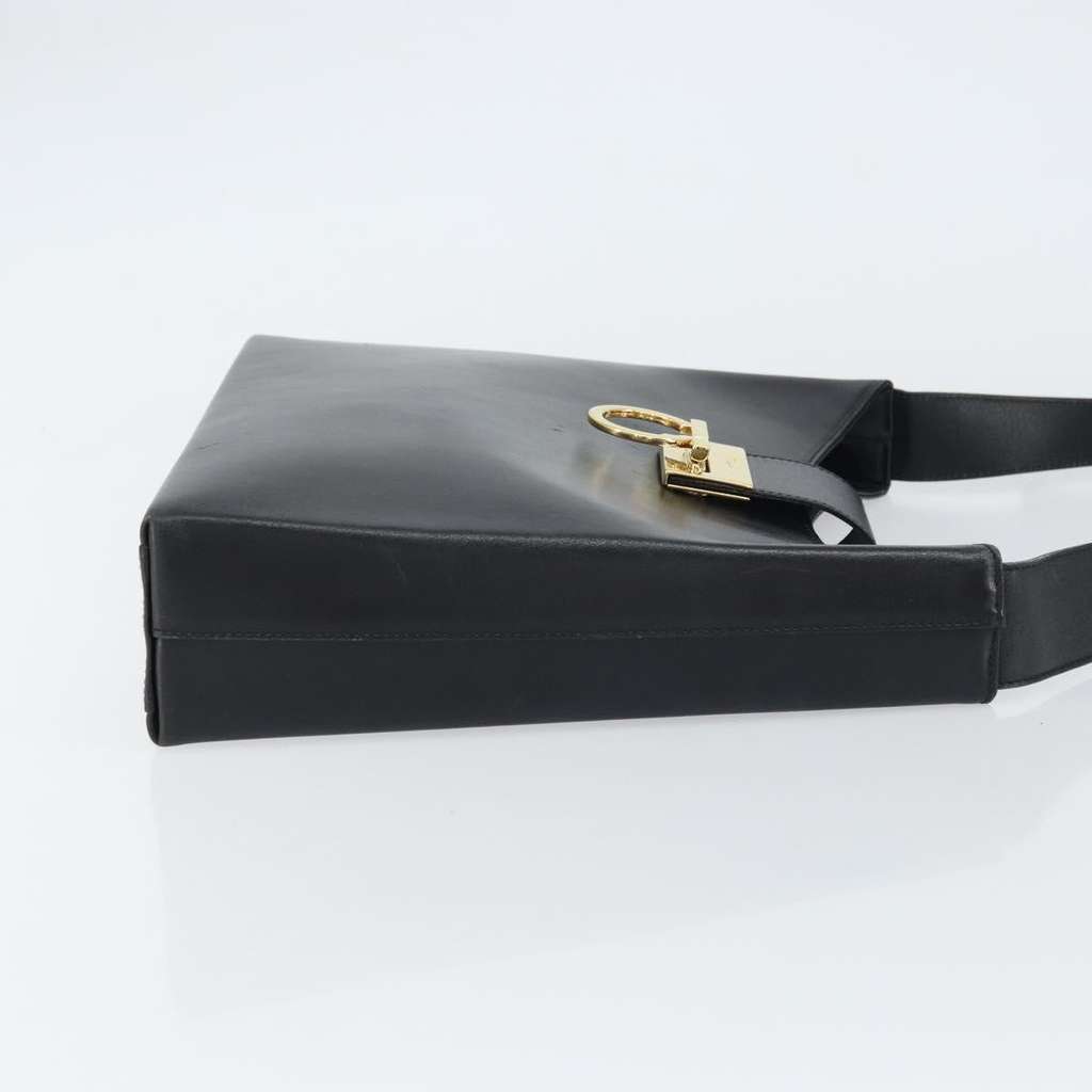 Salvatore Ferragamo Gancio Flap Hobo Black Leather Good condition - Inside View